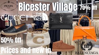 BICESTER VILLAGE Designer Outlet Prices and New in Prada Gucci YSL Burberry  Becca and Soph [upl. by Neddie]