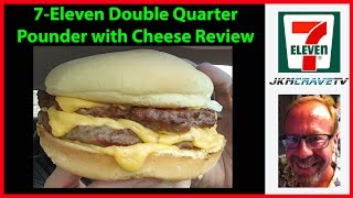 7Eleven Double Quarter Pounder with Cheese Review  JKMCraveTV [upl. by Weikert]