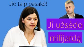 Ministrė pasiėmė milijardą ir neatsiskaito  Aukštas elektros kainas diktuoja šita ministrė [upl. by Beitch30]