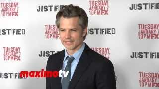 Timothy Olyphant FXs JUSTIFIED Season 5 Premiere Screening  Deputy US Marshal Raylan Givens [upl. by Irb]