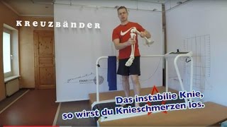 Das instabilie Knie so wirst du Knieschmerzen los [upl. by Namara]