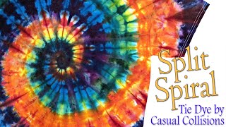 Tie Dye Split Spiral Ice Dye [upl. by Aloisia]