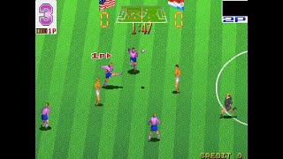 Hat Trick Hero Longplay Arcade Version  As USA [upl. by Julianne]