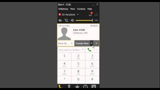 How to Transfer and Conference calls in Bria 4 [upl. by Anelagna883]