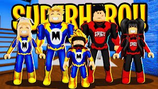 THE SUPERHERO STORY in Roblox The Movie [upl. by Mailliw]