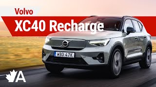 2024 Volvo XC40 Recharge First Drive Review RearWheel Drive and More Range [upl. by Ahsennod697]