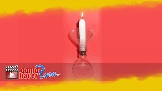 Un Candelabro con Botellas de Plástico  Reciclado [upl. by Roux]