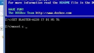 DosBOX  how to install it on windows 788110 and mount a drive [upl. by Asserac365]