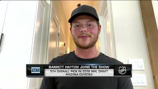 Barrett Hayton talks move to Utah upcoming season and more [upl. by Edana825]