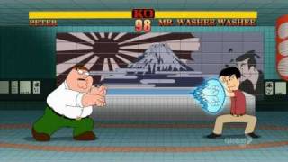 Family Guy Street Fighter Peter vs Mr Washee Washee [upl. by Quintina912]