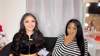 Prank calling girls saying we want to fight FT Danielledadoll [upl. by Francklyn]