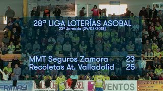 LIGA LOTERIAS ASOBAL J23 MMT Seguros Zamora  Recoletas At Valladolid 23  25 [upl. by Amein]