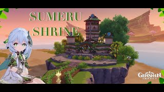 🍃Sumeru Inspired Shrine🍃 quotSilken Courtyardquot Serenitea Pot Design  Genshin Impact Showcase [upl. by Enahpets14]