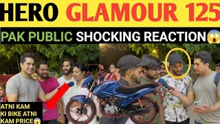 HERO GLAMOUR 125 BIKE  2024 MODEAL  PAKISTANI PUBLIC INDIAN BIKE SHOCKING REACTION [upl. by Ibbie515]