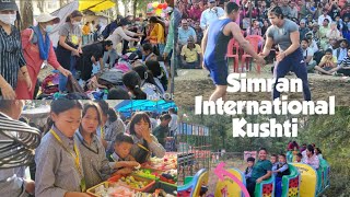 Simran International kushti  Chauntraela  Bir Tibetan Women Association Open Market in Mela [upl. by Yhcir]