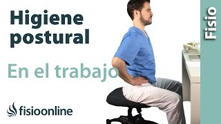 Higiene postural en el trabajo  Ejercicios de báscula pélvica [upl. by Katti]