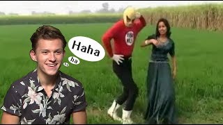 Tom Holland Reacts To Desi Spiderman [upl. by Duwe]