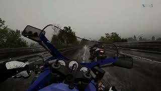 Suzuki RG500 1987 POV wet race at North West 200  Ride 3 [upl. by Kyte]