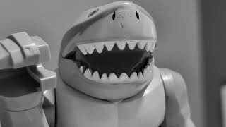 lego DC King Shark saying Hand black and white [upl. by Phiona]