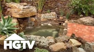 Waterfall Terraced Garden  HGTV [upl. by Nirual]