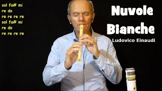 Nuvole Bianche  Ludovico Einaudi Versione BREVE e SEMPLICE [upl. by Hannavahs]