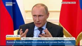 Pulverfass Ukraine  PK von Wladimir Putin am 04032014 [upl. by Hey574]