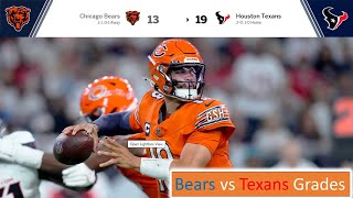 Chicago Bears vs Houston Texans Week 2 PFF Grades amp Quick Analysis [upl. by Elyl636]