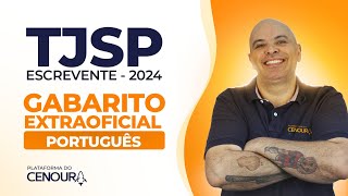 Gabarito Extraoficial TJSP Escrevente 2024 [upl. by Orabel]