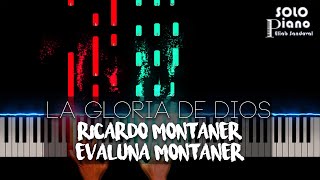 La Gloria de Dios  Ricardo Montaner Feat Evaluna Montaner  Piano Tutorial  Partitura [upl. by Haliehs972]