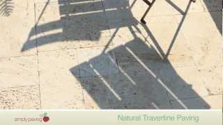 StoneFlair by Bradstone Natural Travertine Paving [upl. by Aihtak182]