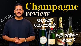 කොහොමද මේ champagne හදන්නේ   මොනවද මේ sparkling wine කියන්නේ  champagne review [upl. by Larentia]