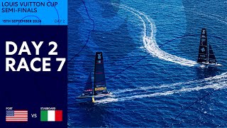 Louis Vuitton Cup SemiFinal Race 7  Luna Rossa Prada Pirelli vs NYYC American Magic  Full Replay [upl. by Pussej57]