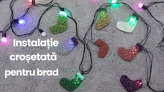 Instalatie crosetata pentru brad [upl. by Ainnek]