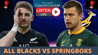 Springboks vs All Blacks Rugby Championship 2021 Live Commentary [upl. by Orelie]