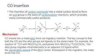 Migratory insertion [upl. by Humphrey]