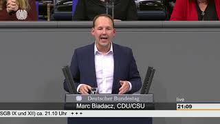 Marc Biadacz EUGasGeräteVerordnung Änderung SGB IX und XII Bundestag 13122018 [upl. by Niamert978]