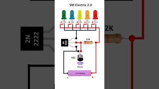 VU Meter  Lights on Music🎵 amplifier shorts diy [upl. by Jobye]