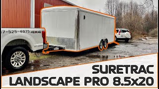 Buying 2 New Trailers Sure Trac Landscape Pro 85x20 and Sure Trac Open Trailer 7x20 [upl. by Abihsot]