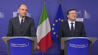 Italian PM Letta calls for growth policy in Brussels [upl. by Hatcher]