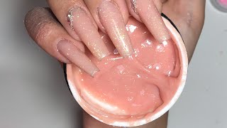 CÓMO APLICAR GEL sobre UÑAS ACRÍLICAS [upl. by Darla]