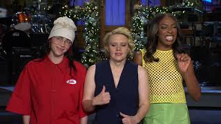 Kate McKinnon and Billie Eilish are Bringing the Christmas Spirit to SNL [upl. by Kentigerma894]