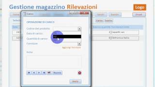 5 Access 2010 Magazzino Giacenze e Scorte [upl. by Vanya]