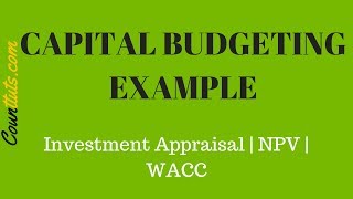 Capital Budgeting  FULL EXAMPLE  Investment Appraisal  NPV [upl. by Nnadroj]