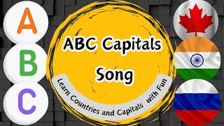 quotABC Capitals Song Learn Countries and Capitals with Funquotcartoon [upl. by Llenrep]