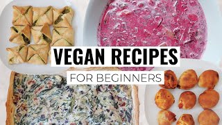 QUICK AND EASY VEGAN RECIPES for Beginners [upl. by Eahsram]