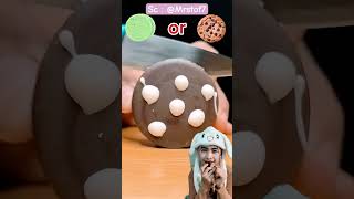 TEBAKAN SPONGE COOKIES chocolate satisfying cookies funny food dubber comedy dubbing humor [upl. by Naujtna]