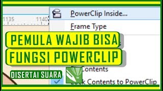 belajar corel draw  tutorial powerclip corel draw x7 [upl. by Javier]