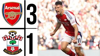 Arsenal vs Southampton 31 All Goals and Extended Highlights ✓ premierleague 202425 [upl. by Debo582]