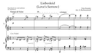 Loves Sorrow Liebesleid  KreislerRachmaninoff  Piano Four Hands [upl. by Nilkcaj343]