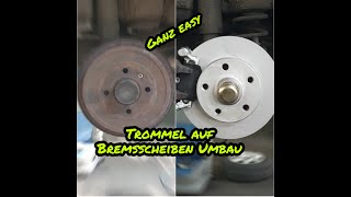 Trommel Bremsen auf Bremsscheiben umbauen ohne die Achse zu tauschen [upl. by Philomena]